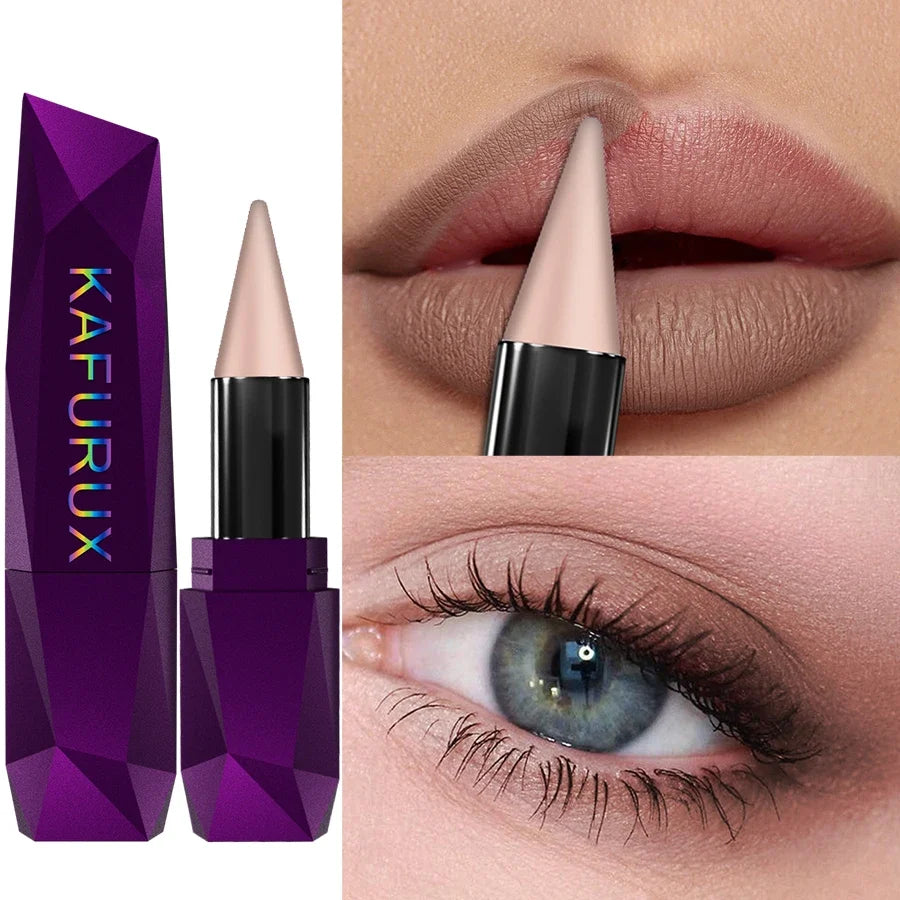 KAFURUX Matte Waterproof Lip Liner & Lipstick Pen | Brown