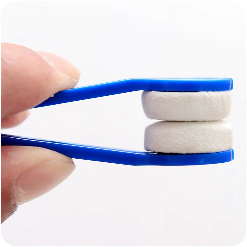 Microfiber Glasses Cleaning Cloth with Clip – Scratch-Free