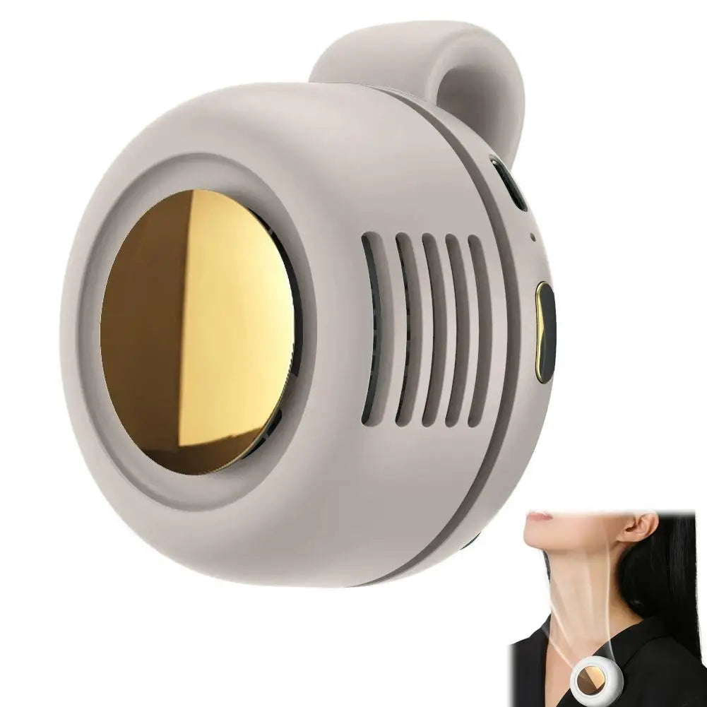 Mini Portable Clip Fan – USB Rechargeable Bladeless Personal Fan