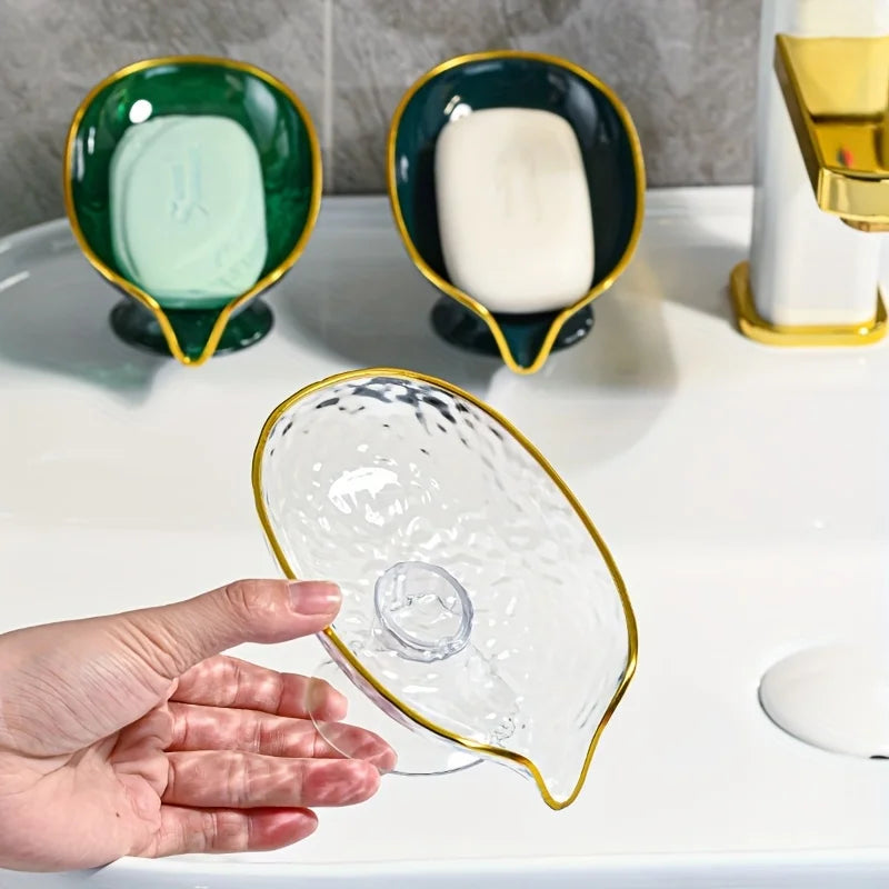 Oval Soap Dish with Drainage Holes – Plastic Bathroom Organizer