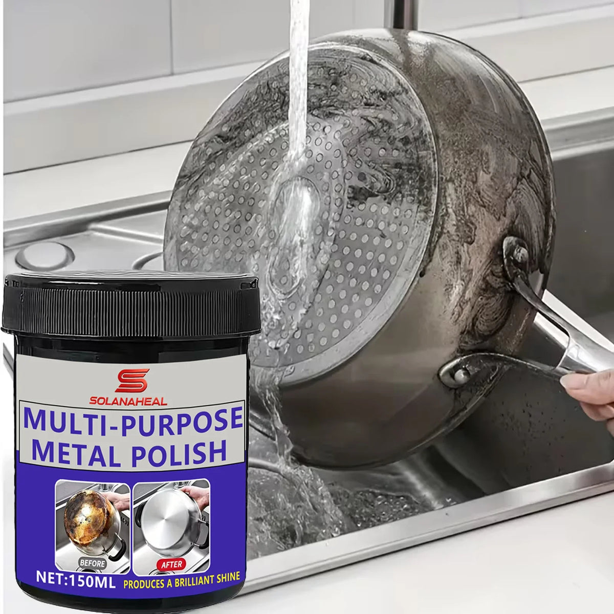 Professional Metal Polishing Paste – Chrome & Auto Repair Cream