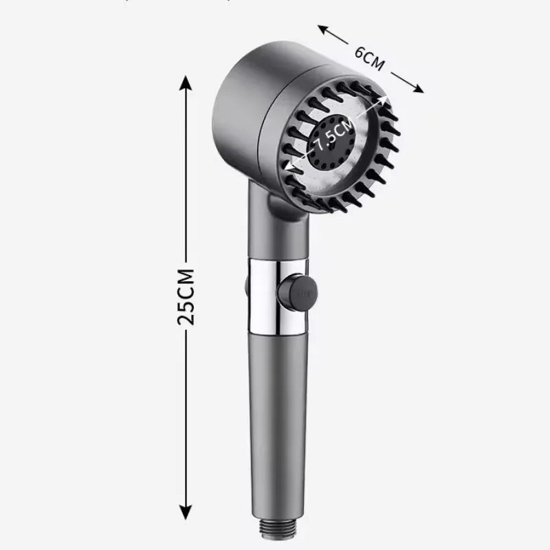 3-Mode Filtered Shower Head – Massage, Filter & Water Stop