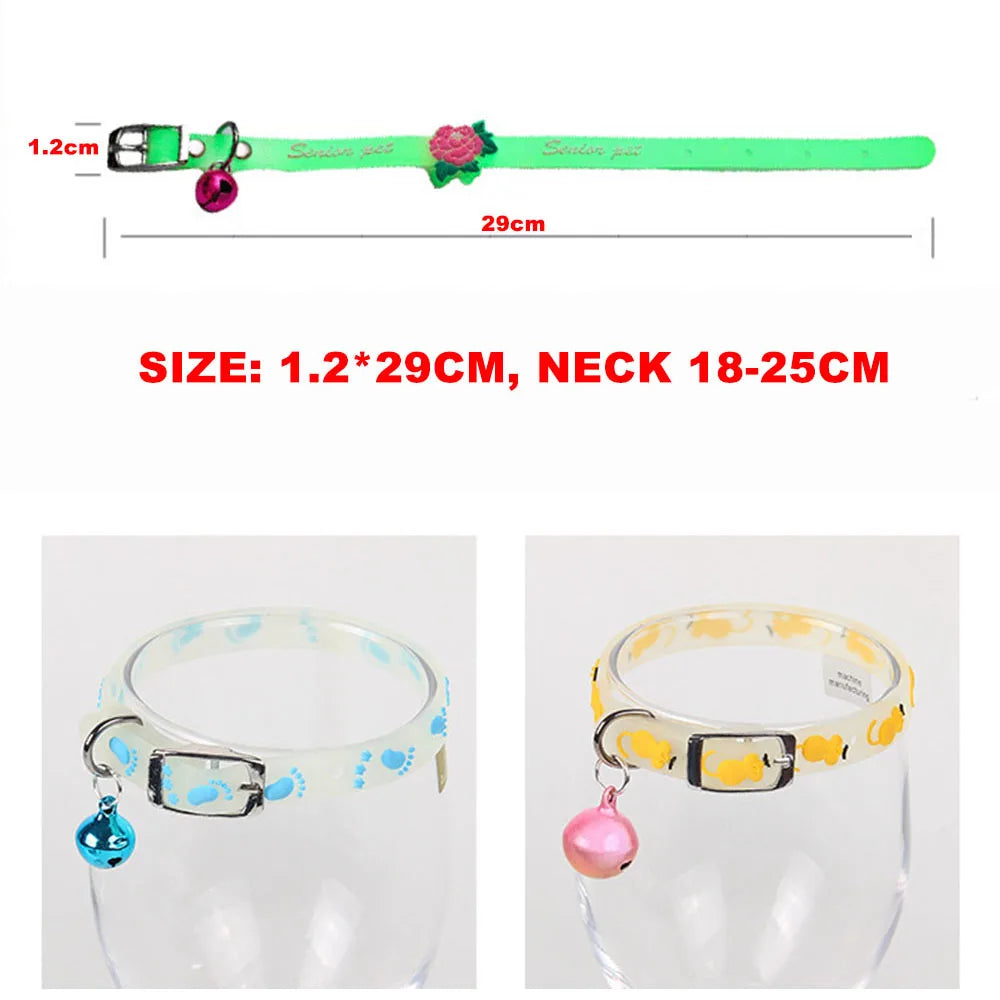 Luminous Cat Necklace Glowing Kitten Puppy Collar Anti-lost