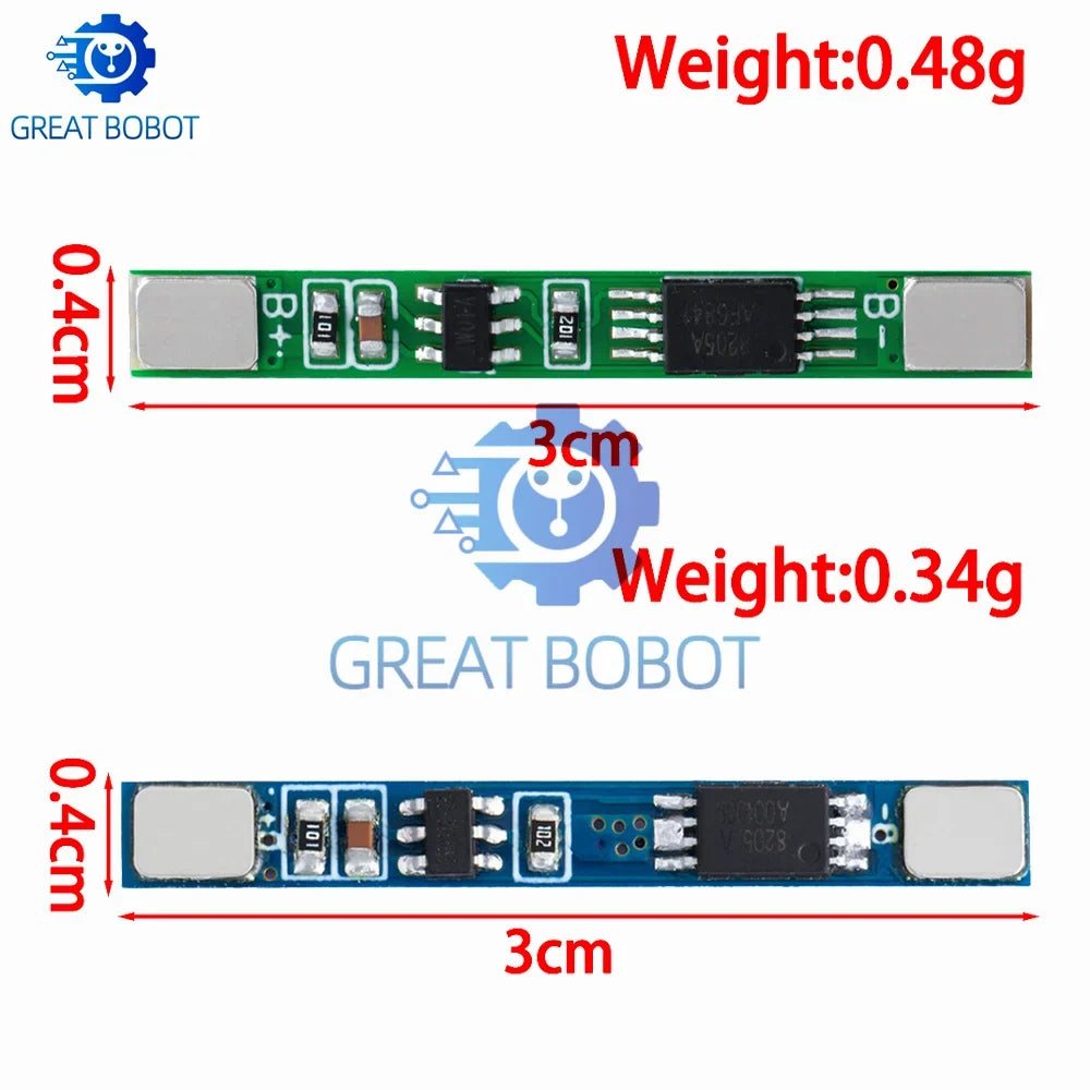10PCS 1S BMS PCM Protection Board for 18650 32650 Li-ion