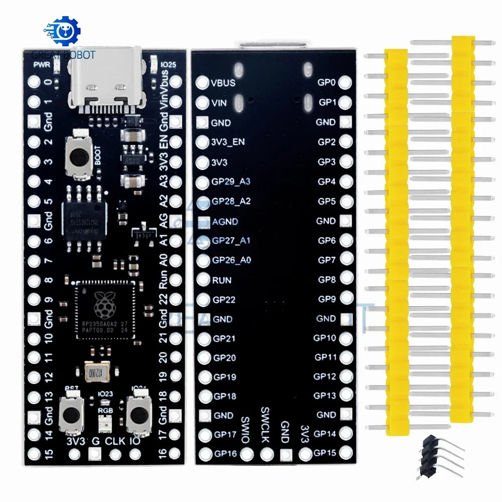 RP2350A Dual-Core Dev Board 16MB – Raspberry Pi Pico 2 Compatible