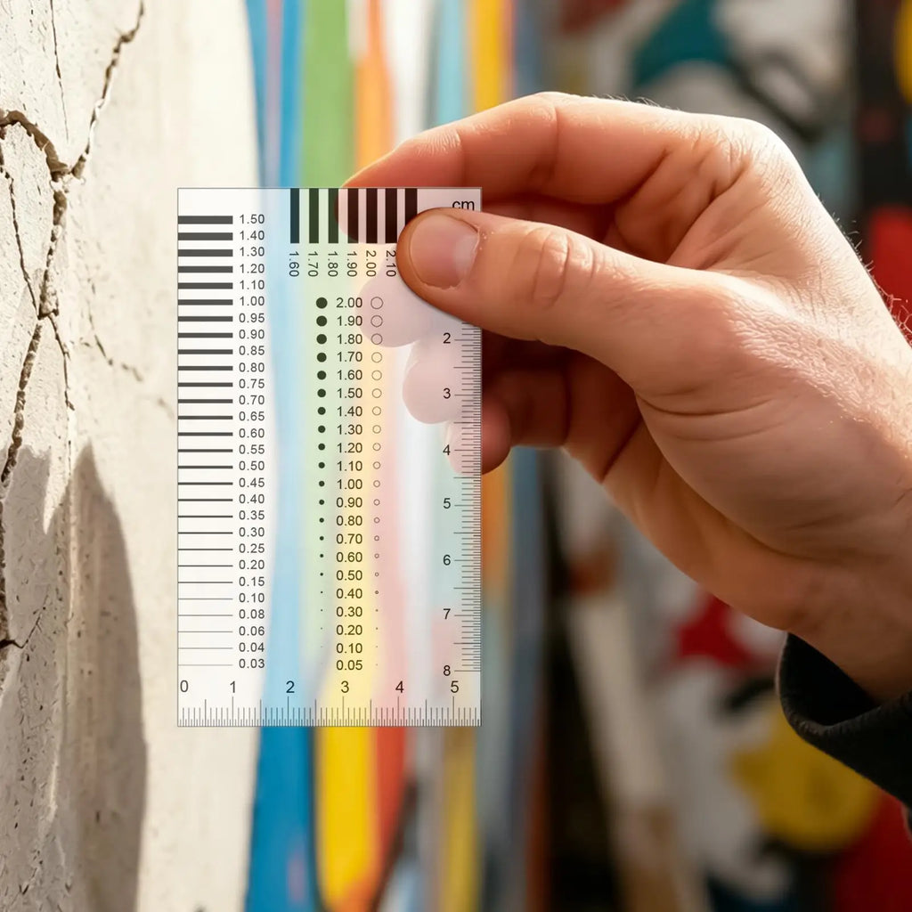 0.01mm Crack Width Gauge Card – Precision Defect Measurement