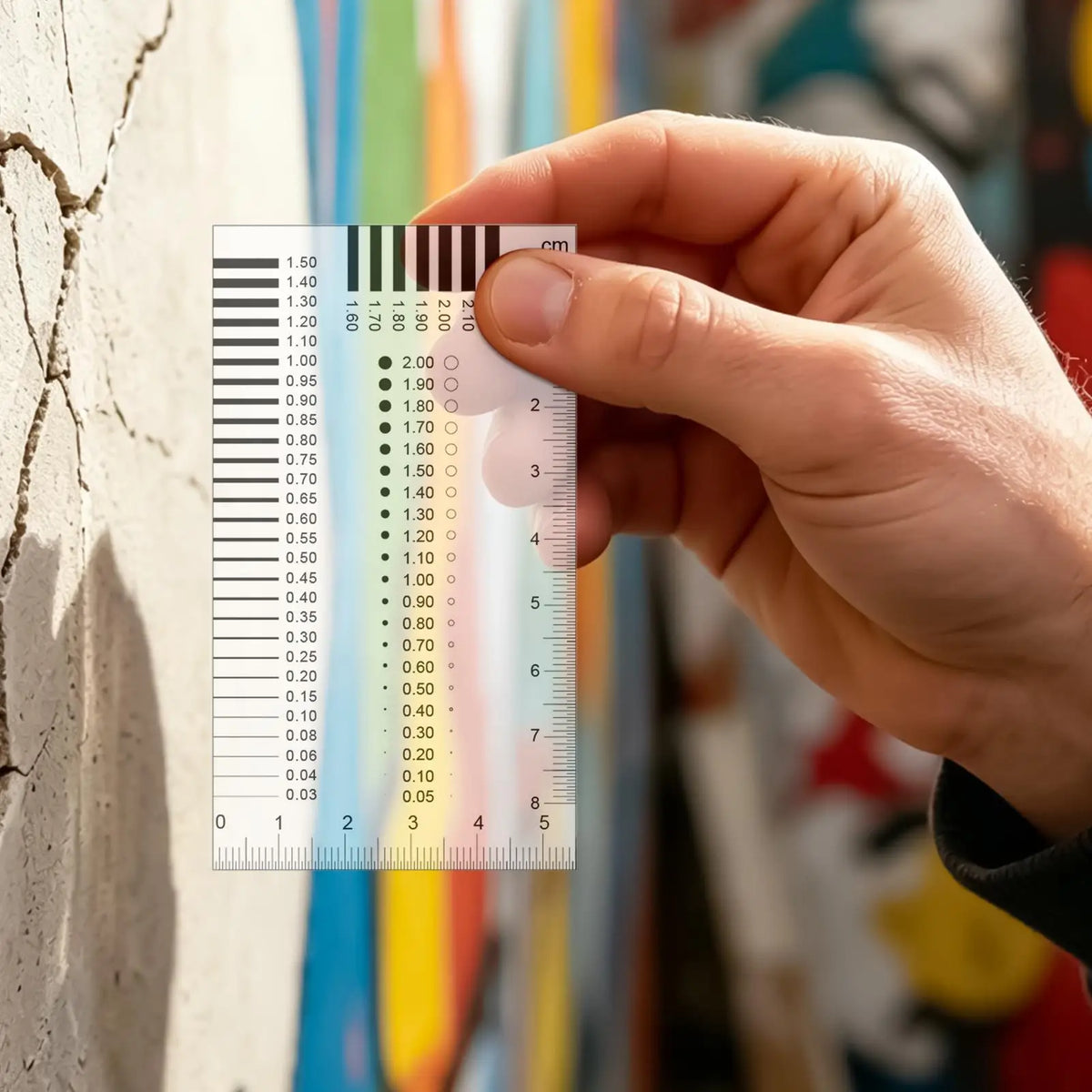 0.01mm Crack Width Gauge Card – Precision Defect Measurement