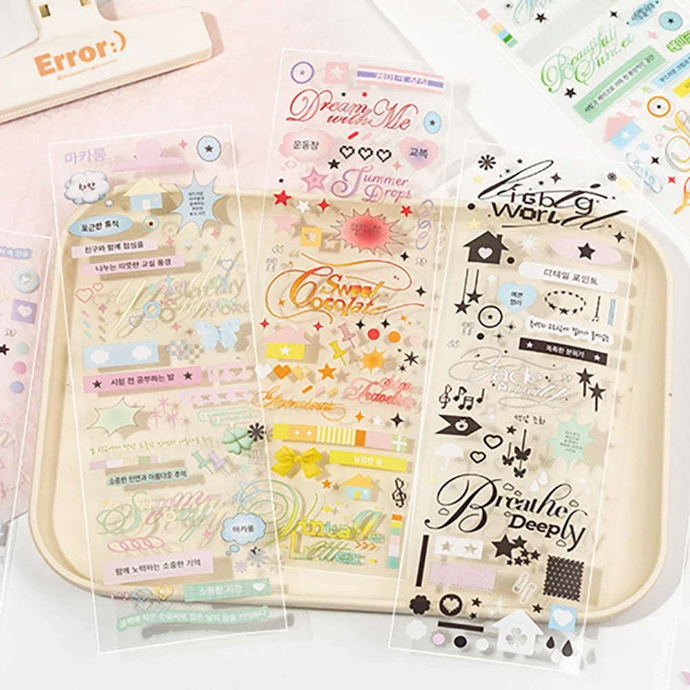 Notebook Series Stickers Korean Basic Versatile Small Elements