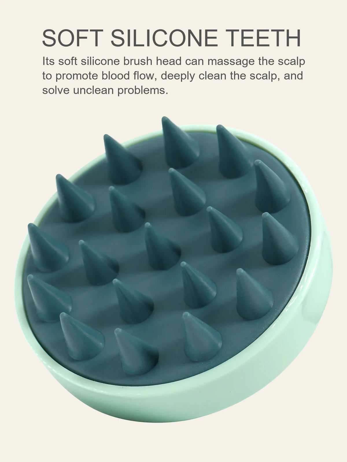 Silicone Scalp Massager Shampoo Brush – Hair & Body Spa