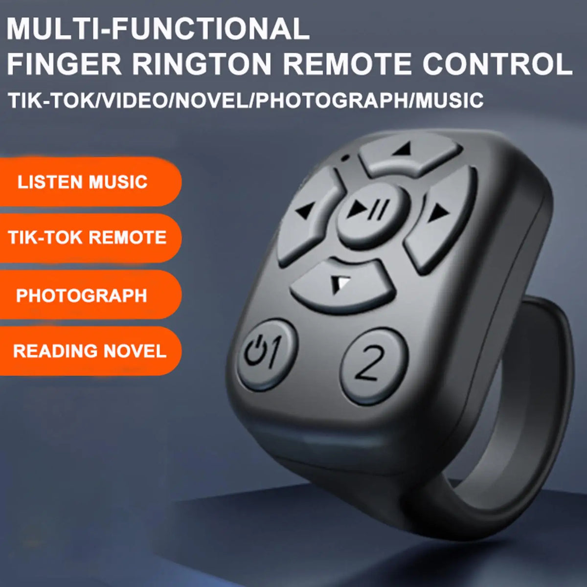 Bluetooth Scrolling Ring – Wireless Selfie & Presentation Clicker