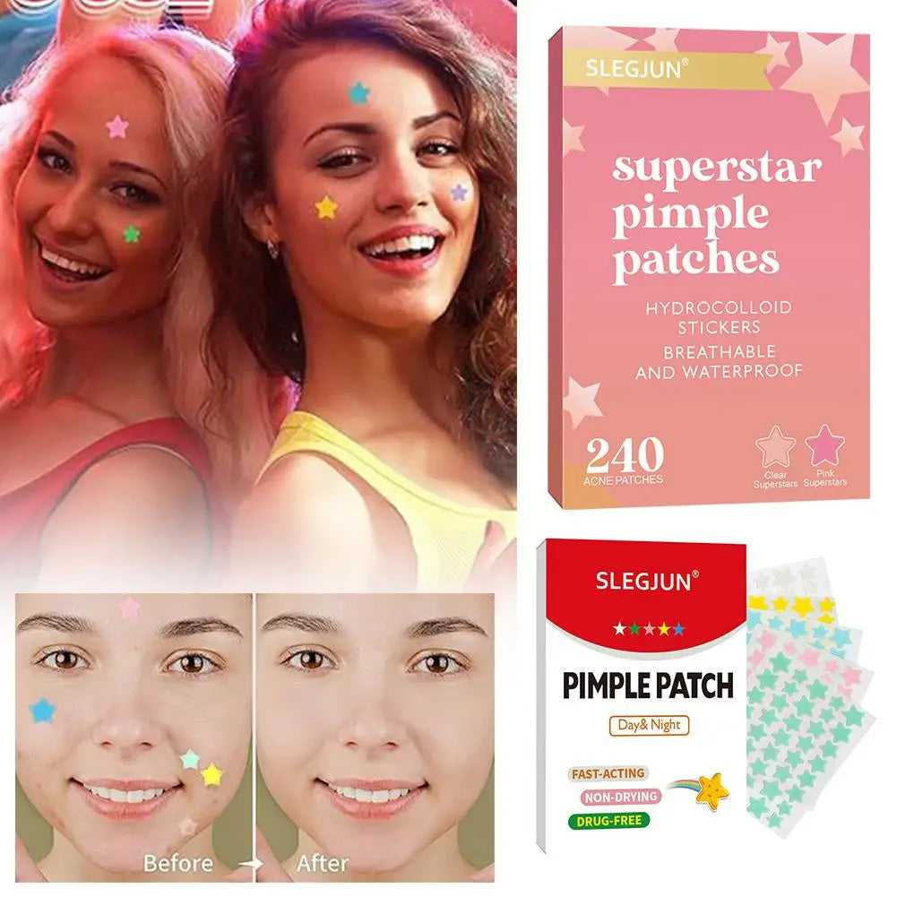 Hydrocolloid Pimple Patches 200/240pcs – Invisible Spot Stickers