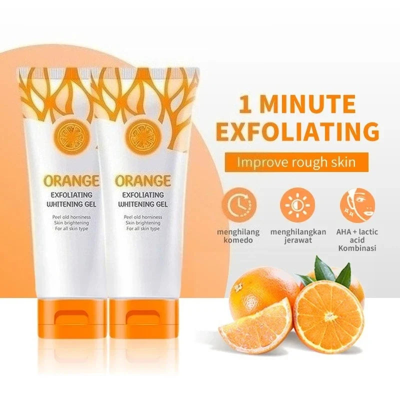 Orange Exfoliating Peeling Gel – Brightening Face Scrub 50g