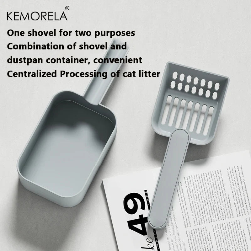 KEMORELA Self-Cleaning Cat Litter Scoop & Kitty Shovel