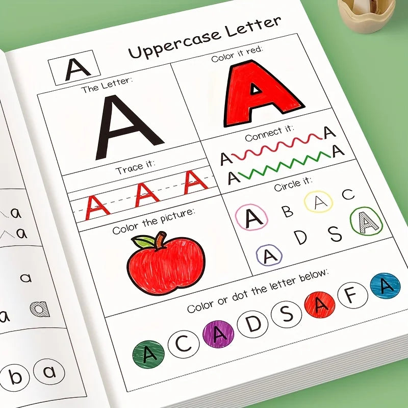 Children's Writing Practice Book Containing 26 English Letters A-z