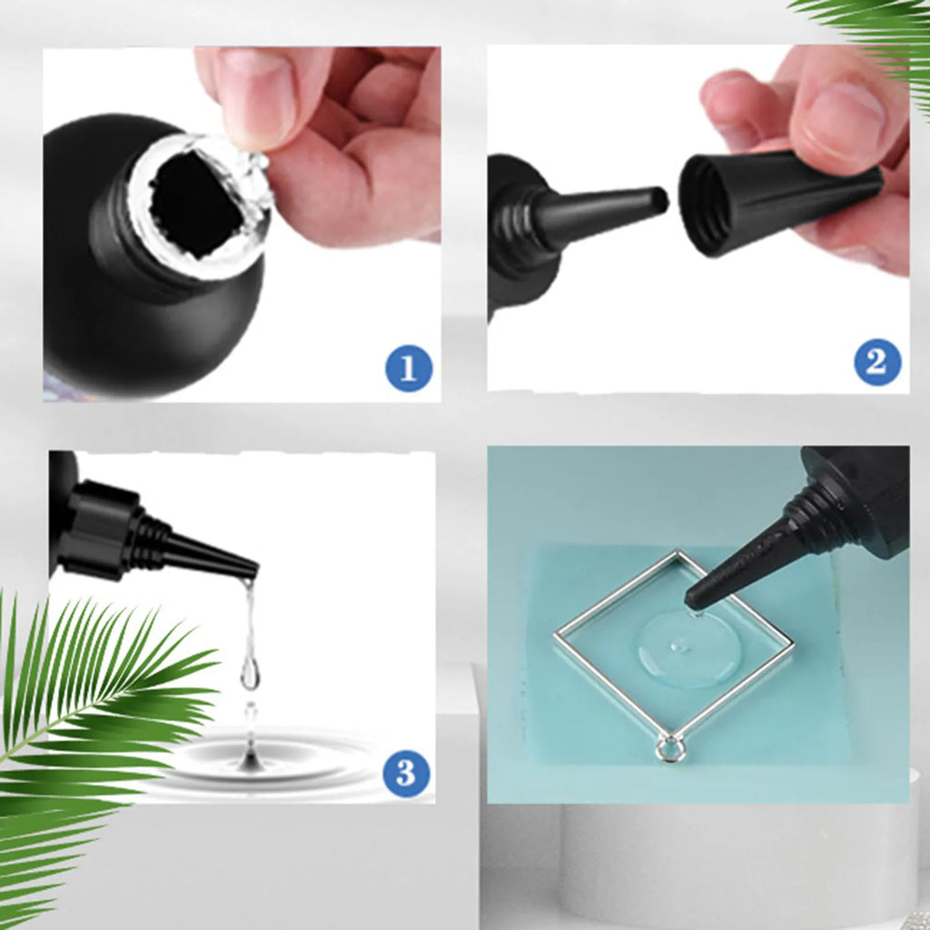 UV Resin Glue – Clear Non-Yellowing Fast Curing DIY Jewelry