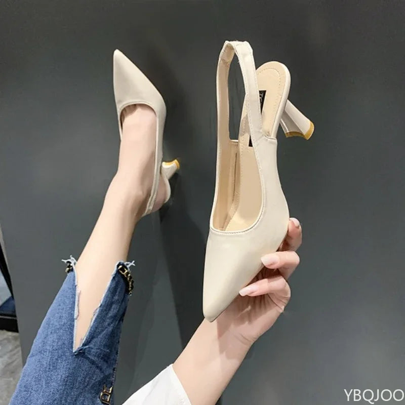 Women's Pointed Toe Stiletto Heels – Slip-On Dress Shoes