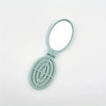 Portable Folding Hair Comb with Mirror | Travel Gift