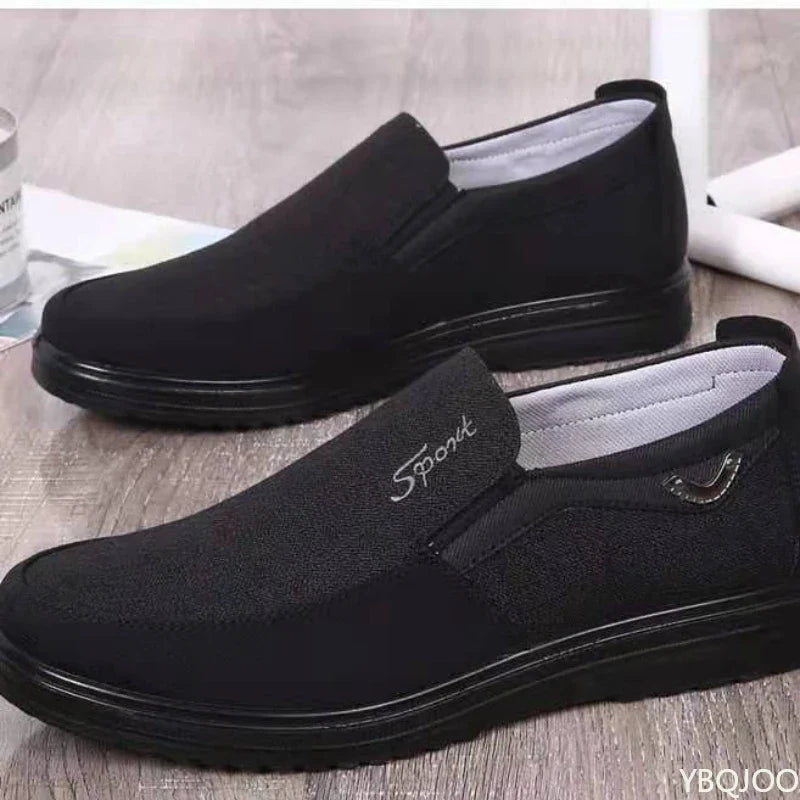 YBQJOO Men's Slip-On Casual Flat Shoes – Lightweight Non-Slip