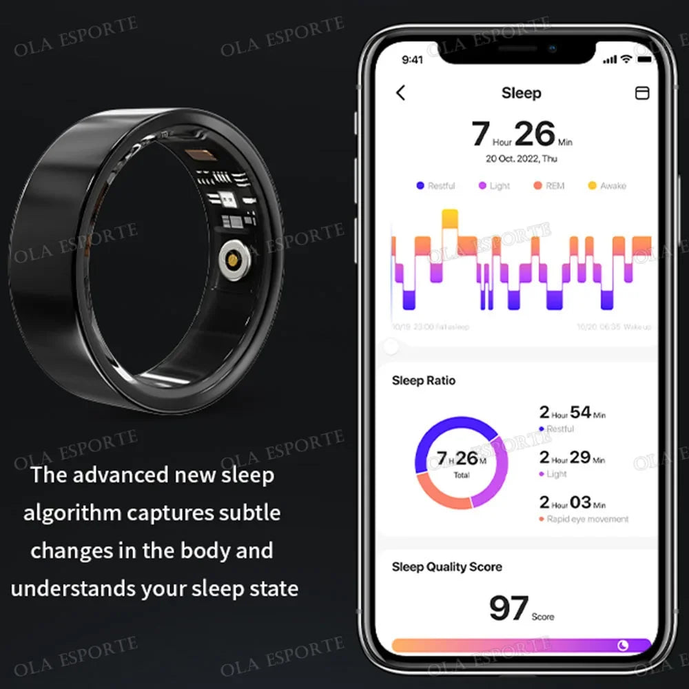 Smart Ring – Heart Rate, Sleep & SpO2 Tracker | IP68 5ATM