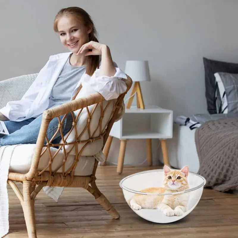 Acrylic Cat Hammock Replacement Dome Cover House Nest Pet Furniture