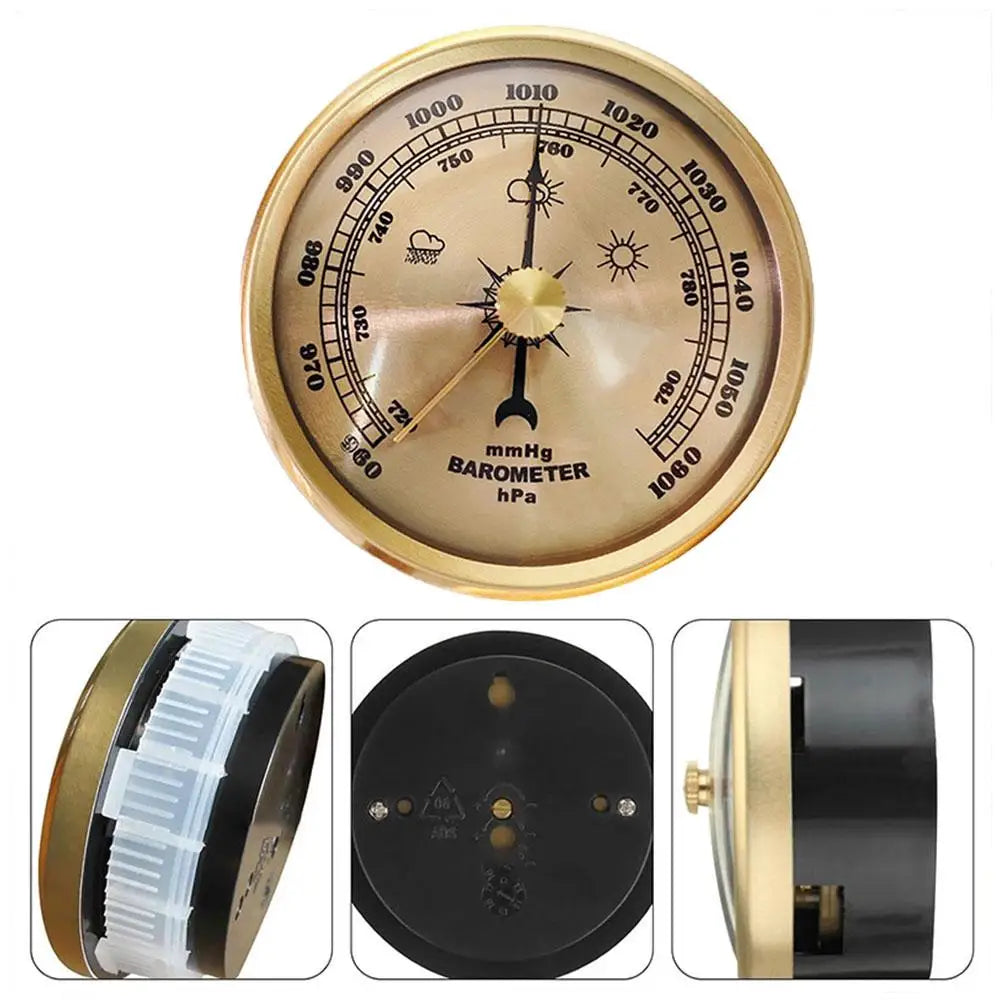 Precision Mechanical Barometer – Aluminum Alloy Weather Gauge