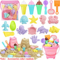 22-Piece Kids Collapsible Beach Toy Set – Sand Bucket & Molds