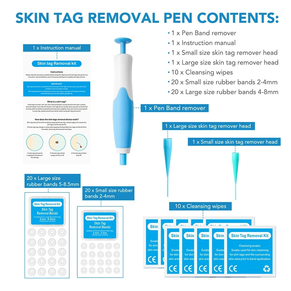 Shunmaii 2-in-1 Skin Tag Remover Kit – Dual-Head Home Tool