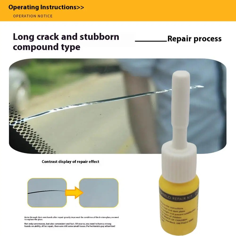 Windshield Chip & Crack Repair Resin Kit – DIY Auto Glass Fix