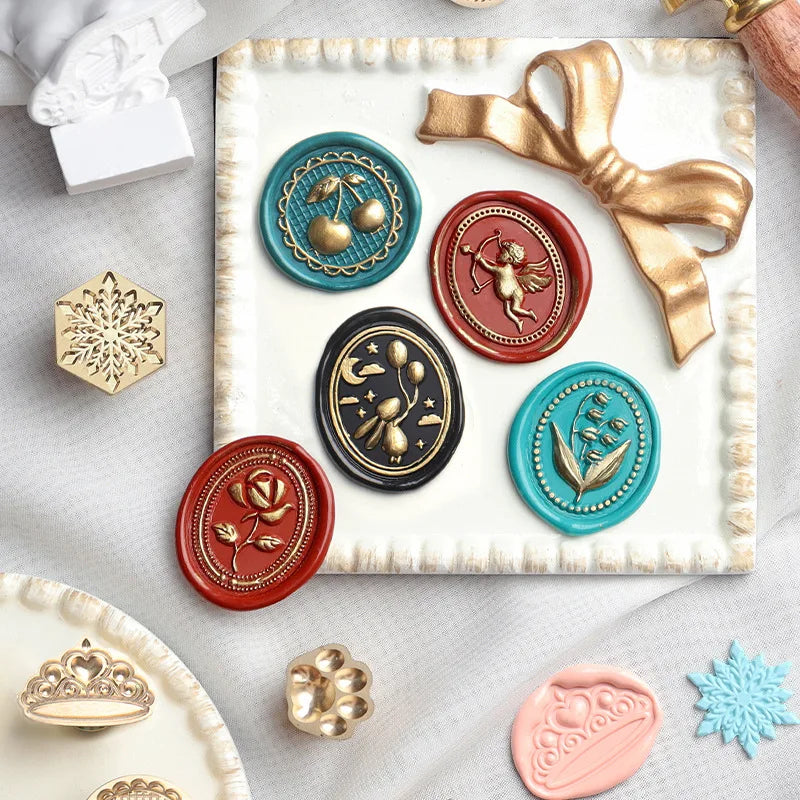 Retro Wax Seal Stamp Alloy Handle – Wedding & Scrapbook