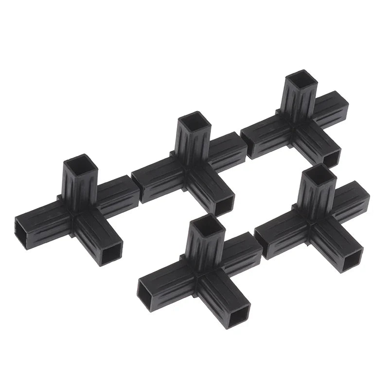 1 2 3 4- 5-way Cross Square Pipe Fittings 20X20Pipe Angle Code