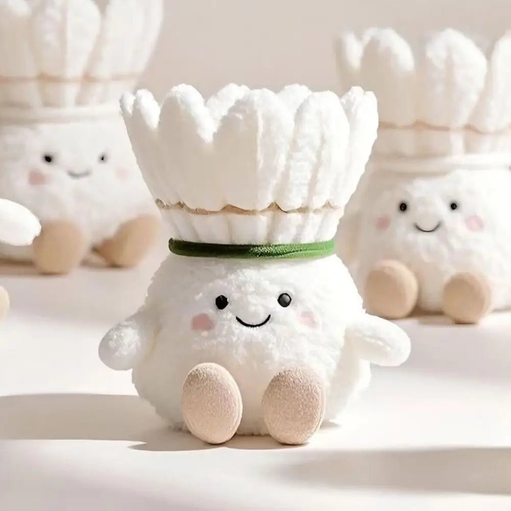 Kawaii Plush Badminton Keychain – Cute Fluffy Bag Charm Gift