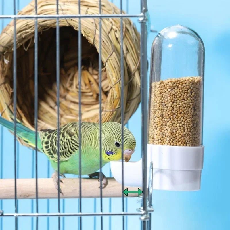 Hanging Bird Water Dispenser & Feeder for Parrots & Parakeets