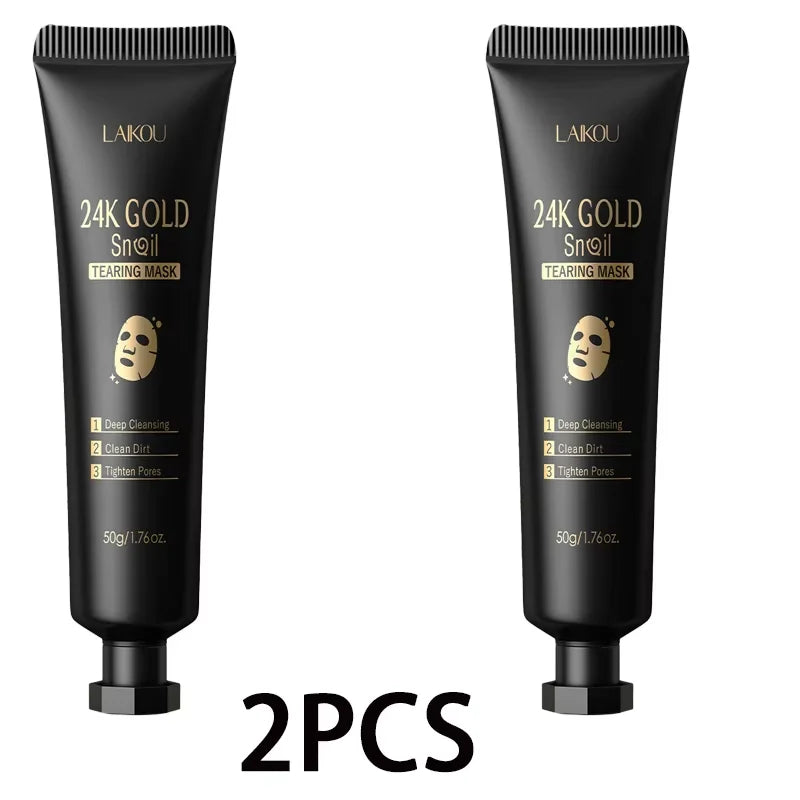 LAIKOU 24K Gold Snail Peel-Off Mask – Blackhead & Pore Care