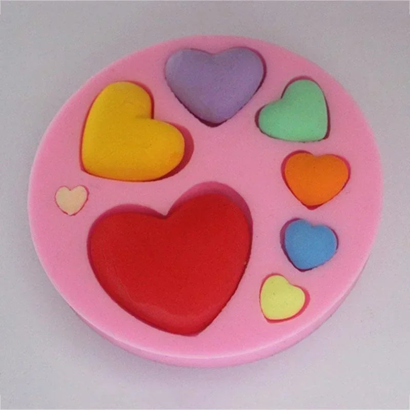 Heart Silicone Fondant Mold – DIY Chocolate & Cake Decorating