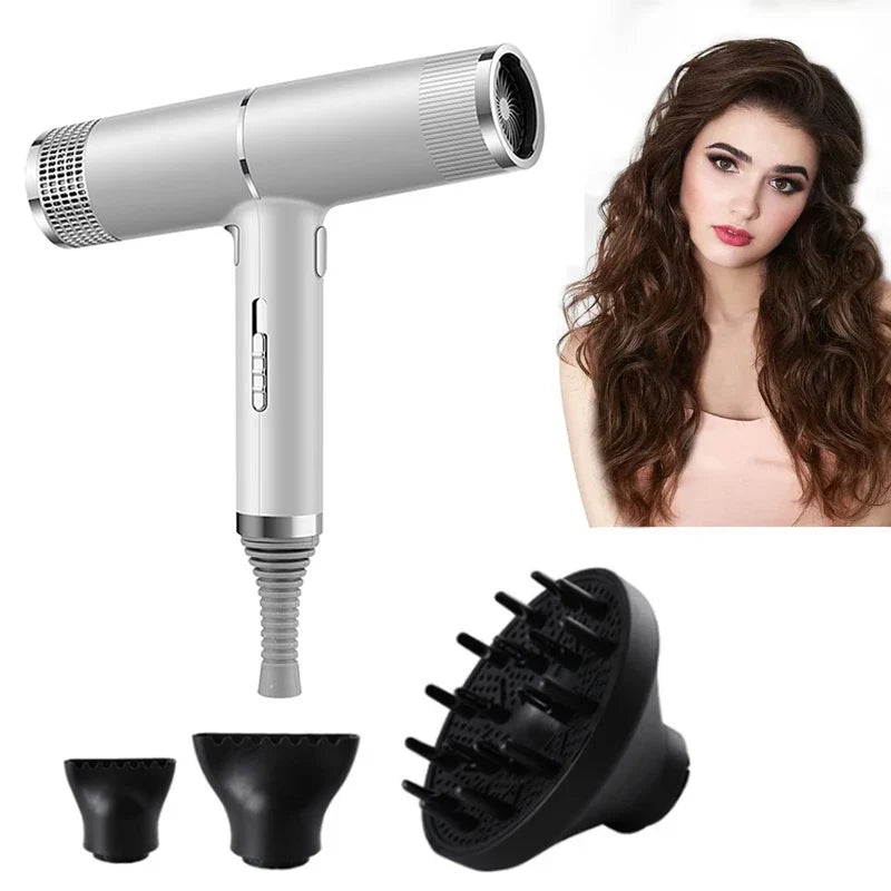Professional Ionic Hair Dryer Set with Diffuser & Concentrator