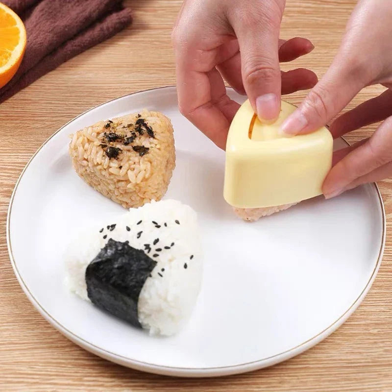 2-Pc Triangular Onigiri Sushi Rice Ball Mold Set | DIY Bento