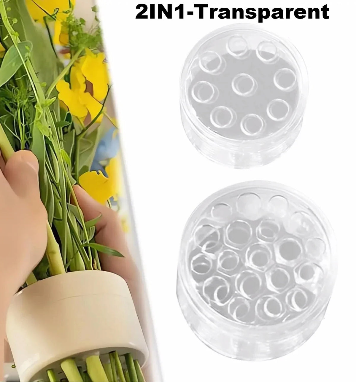 Spiral Ikebana Stem Holder Flowers Vases Bouquet Twister DIY Floral