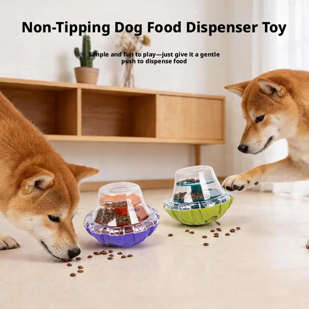 Dog & Cat Slow Feeder Wobble Tumbler Treat Dispenser Toy