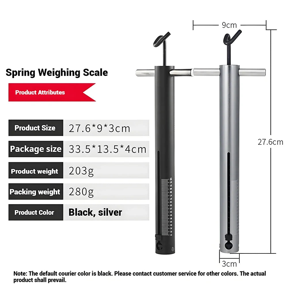 Bow Draw Weight Measuring Compound Recurve Archery Scale Spring