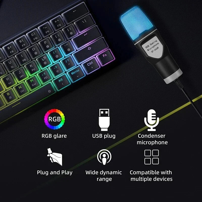 AyeBeau USB Condenser Microphone Kit – Streaming & Gaming