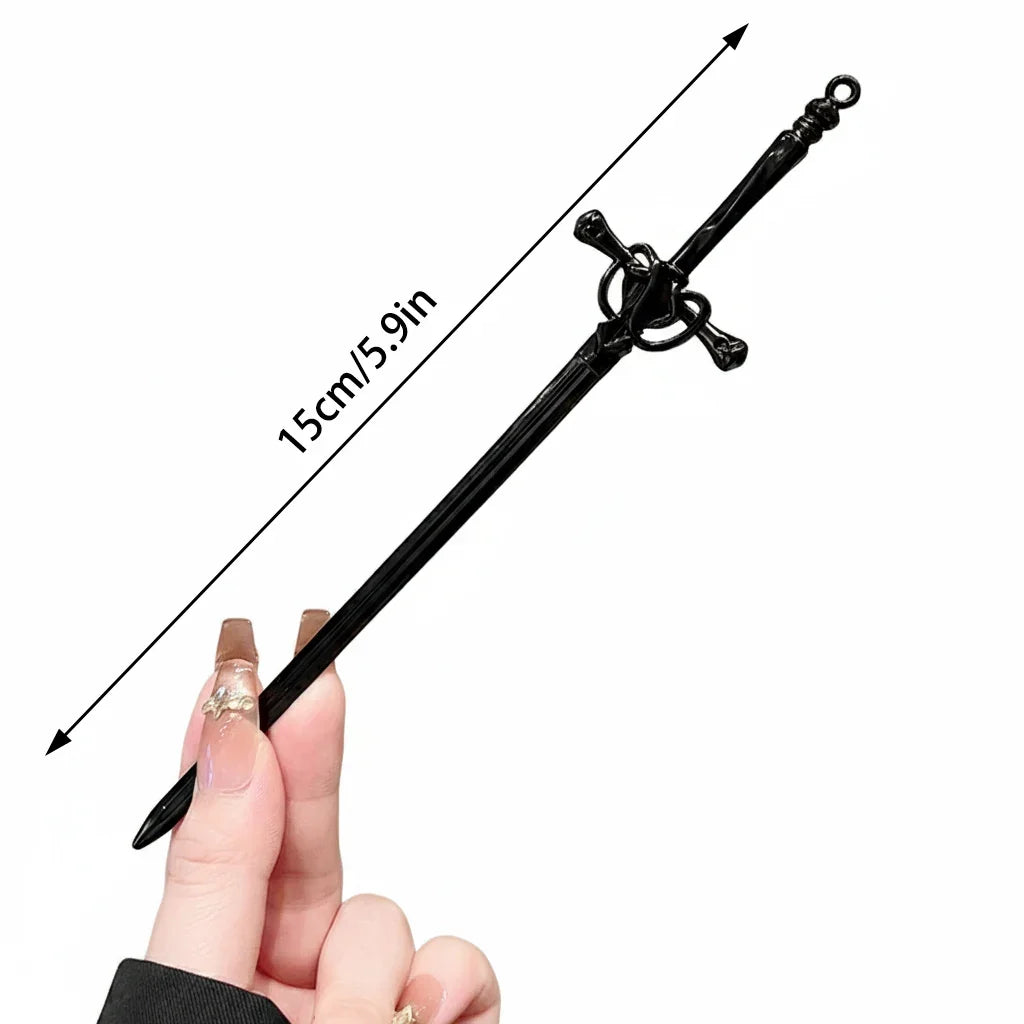 Chinese Alloy Sword Hair Stick | Hanfu Hair Accessory