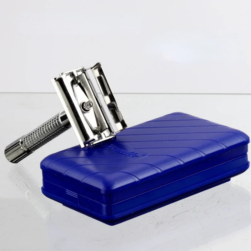 Men's Stainless Steel Safety Razor Holder Set – 3pcs