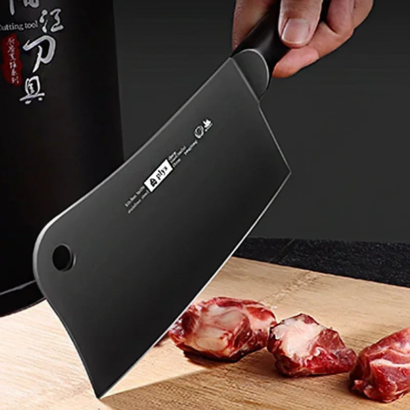 PLYS Kitchen Knife Set – Sharp Stainless Steel Cleaver Set