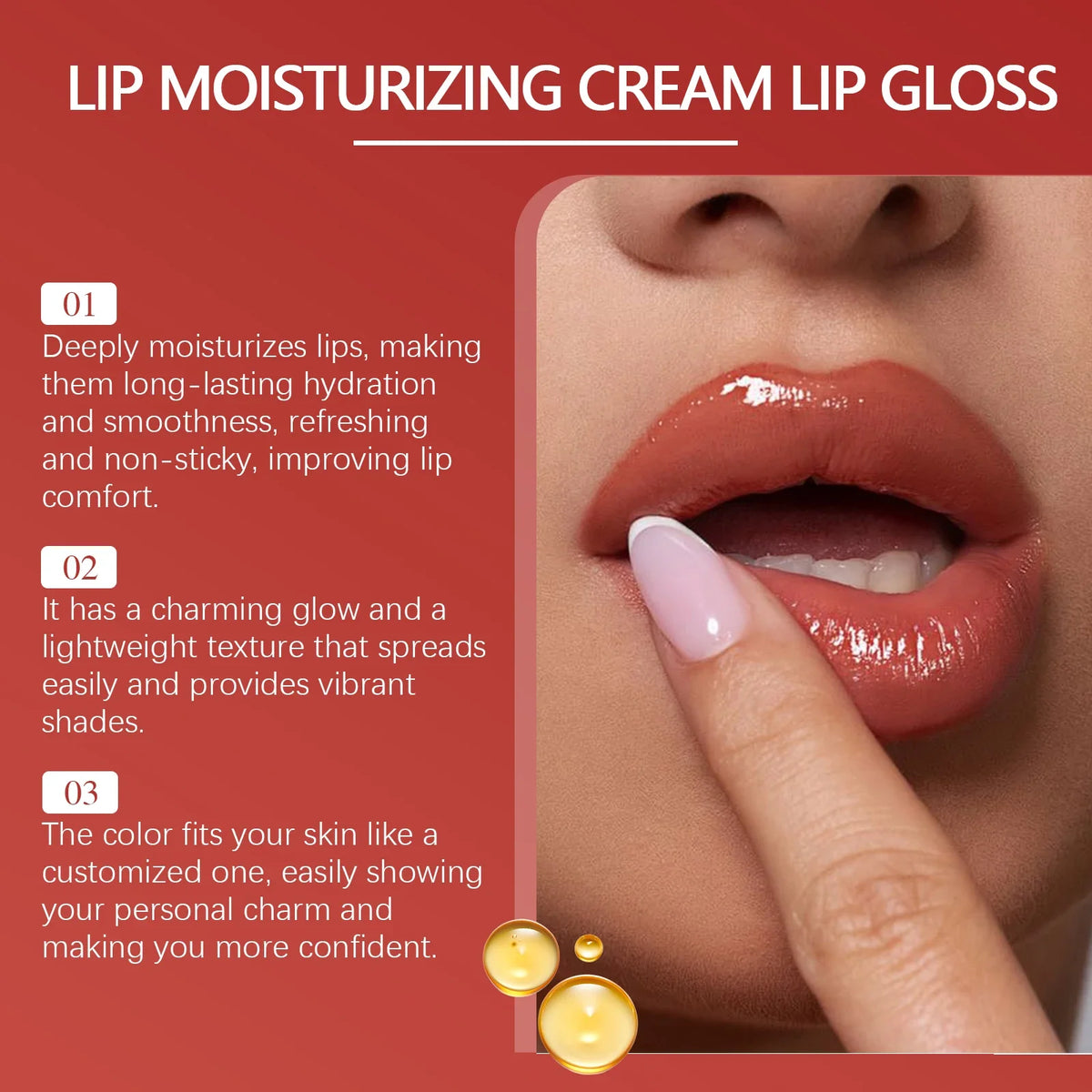 Eelhope Moisturizing Lip Gloss – Non-Sticky, Long-Lasting Glow