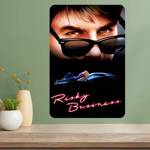 Risky Business Classic Movie Metal Poster Sign | Retro Wall Art