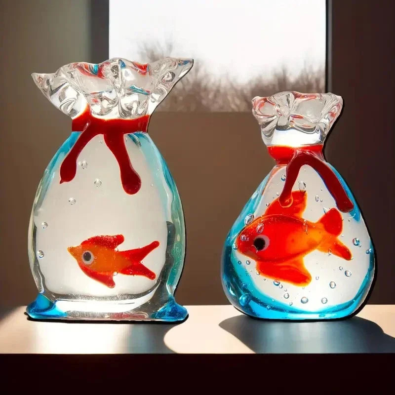 Handcrafted Glass Fish Figurine | Mini Pocket Fish Ornament