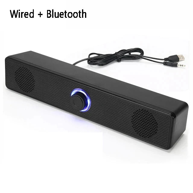 AyeBeau Bluetooth 5.3 Soundbar – PC, TV & Laptop Speaker