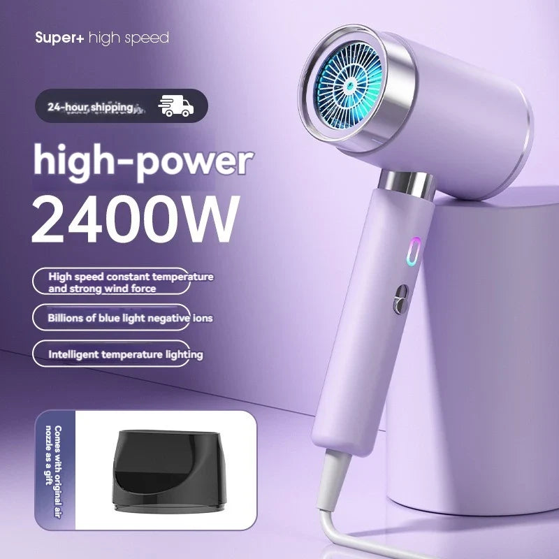 URGGU 2400W Ionic Hair Dryer – Hot Cold Air, 3-Speed Ceramic