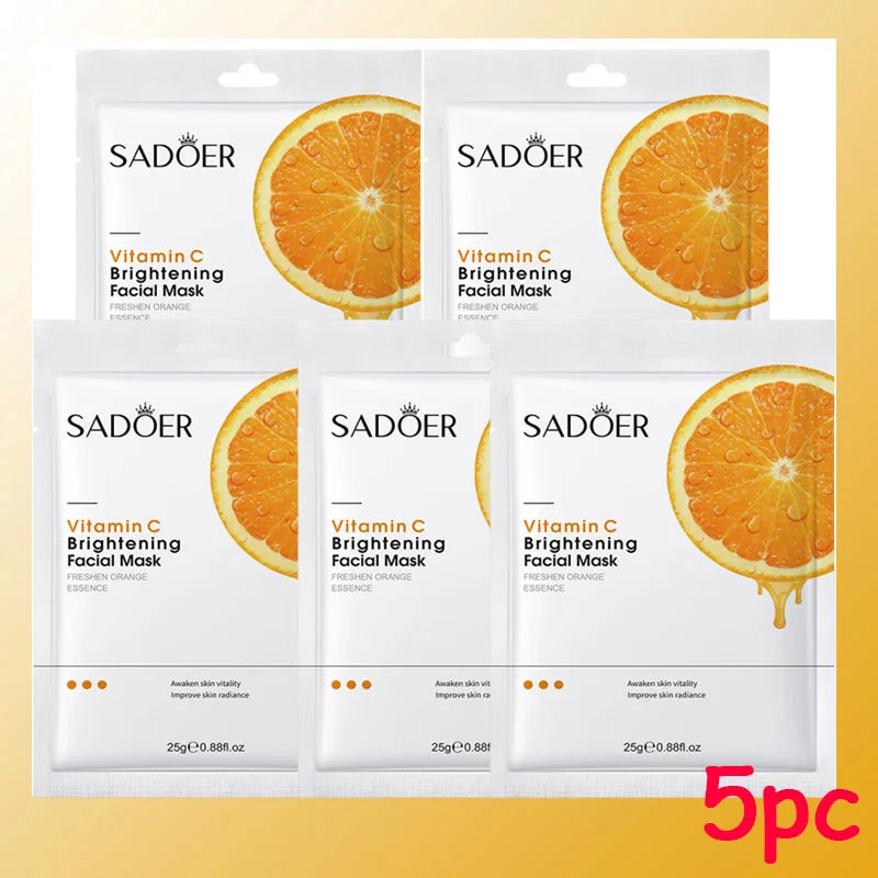 SADOER Vitamin C Brightening Face Mask – Pore & Glow Boost