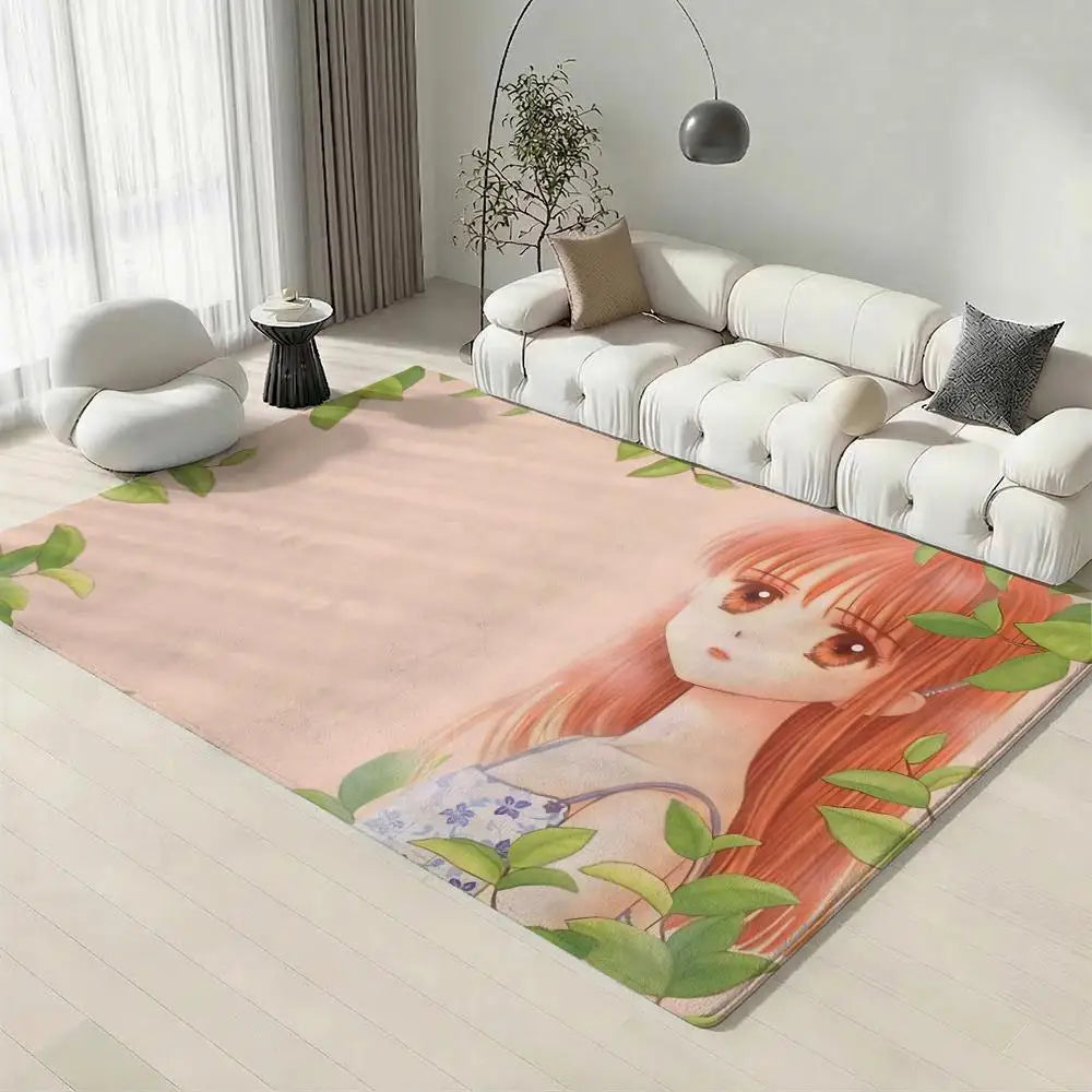 Anime Kodomo no Omocha Flannel Floor Mat – Non-Slip Indoor Rug
